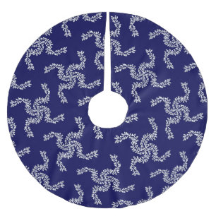 Jupon De Sapin En Polyester Brossé Bleu Jardin de Noël, Décor de Noël, Noël