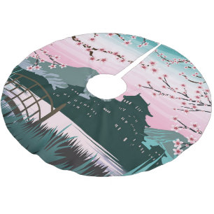 Jupon De Sapin En Polyester Brossé Blossom