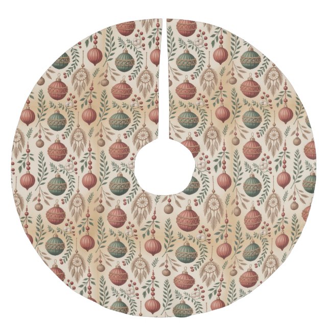 Jupon De Sapin En Polyester Brossé Boho Christmas Ornaments (Devant)