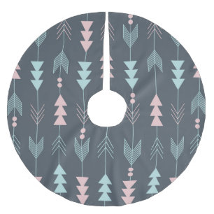 Jupon De Sapin En Polyester Brossé Boho de style bohème : Motif ethnique sans peau