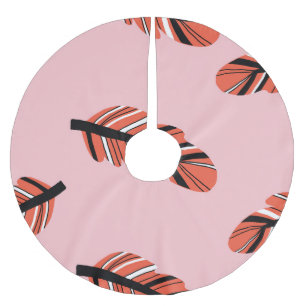 Jupon De Sapin En Polyester Brossé Boho Feathers : Répéter Vintage.