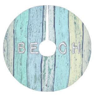 Jupon De Sapin En Polyester Brossé Bois de flottage rustique de plage