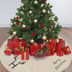 Jupon De Sapin En Polyester Brossé Boîtiers monogramme de la famille des camionnettes