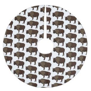 Jupon De Sapin En Polyester Brossé Bonne illustration de bison américain 