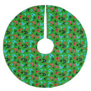 Jupon De Sapin En Polyester Brossé Boomerangs Rétro