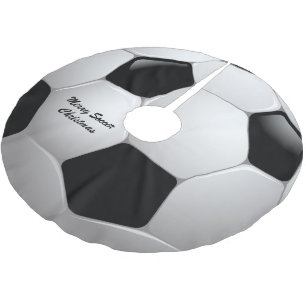 Jupon De Sapin En Polyester Brossé Boule de football personnalisable