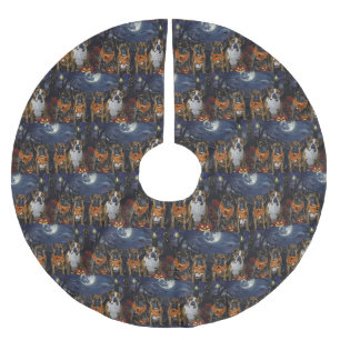 Jupon De Sapin En Polyester Brossé Boxer Halloween Épouvantable