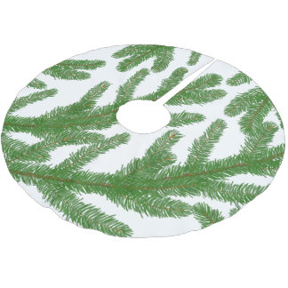 Jupon De Sapin En Polyester Brossé branches de sapin vert de Noël