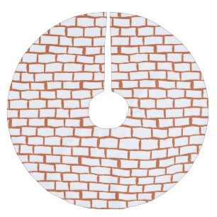 Jupon De Sapin En Polyester Brossé Brick vintage : Détail Arrière - plan texturé.