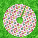 Jupon De Sapin En Polyester Brossé Bright Retro 1970 Motif géométrique<br><div class="desc">Ajoutez un peu de joie à votre décor de Noël avec cette jupe d'arbre à motif qui présente un motif géométrique simple dans une palette de couleurs rétro des années 70,  rouge,  vert citron,  orange,  rose et vert contre un arrière - plan blanc.</div>