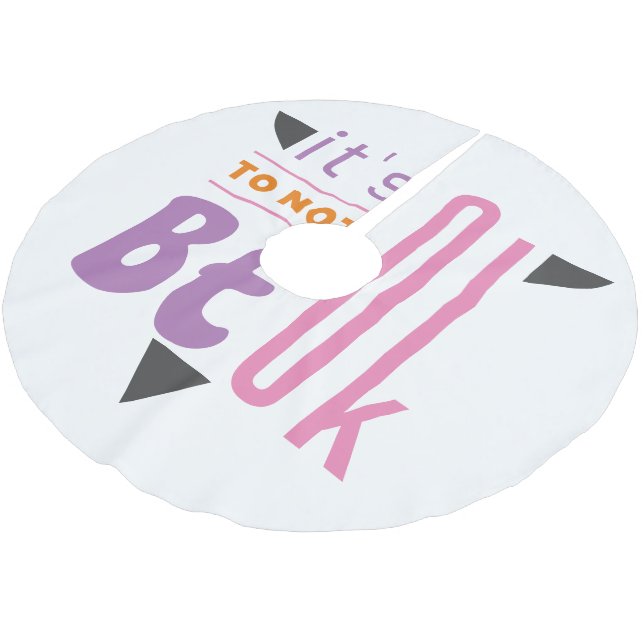 Jupon De Sapin En Polyester Brossé Ça ne va pas. (Angle)