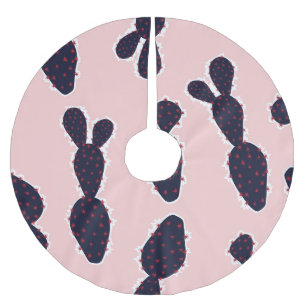 Jupon De Sapin En Polyester Brossé Cactus Cuteness : Motifs pastel doux