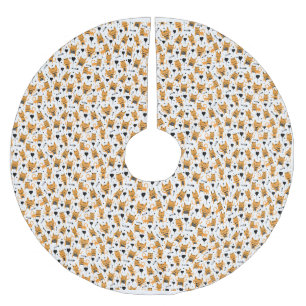 Jupon De Sapin En Polyester Brossé Cadeau de chat   Cute Chat Motif Enfant