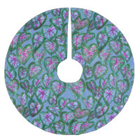 Caladiums colorés Vert rose pourpre Feuille
