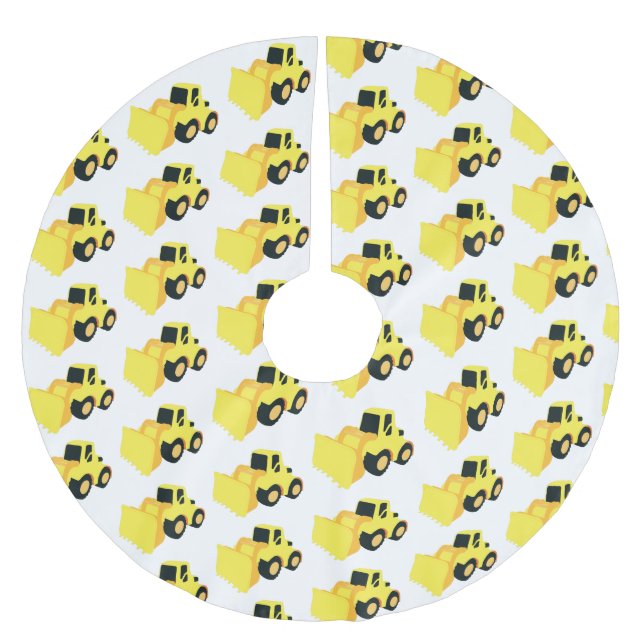 Jupon De Sapin En Polyester Brossé Camion de construction de chargeur frontal (Devant)