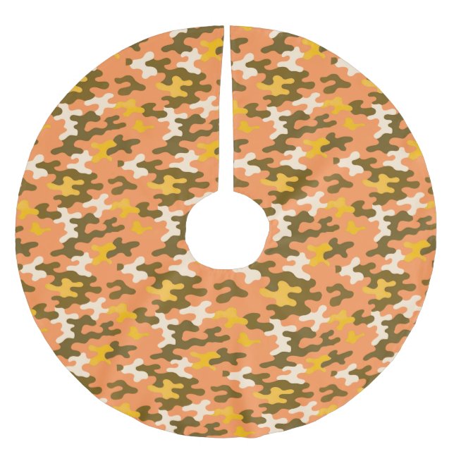 Jupon De Sapin En Polyester Brossé Camo orange (Devant)