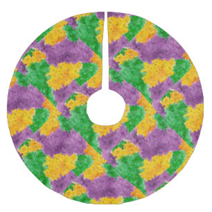 Jupon De Sapin En Polyester Brossé Camouflage de Pointillize d'aquarelle de mardi