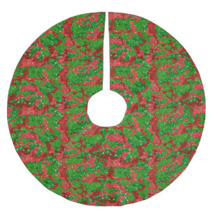 Jupon De Sapin En Polyester Brossé Camouflage Parties scintillant Haus De Camo Xmas