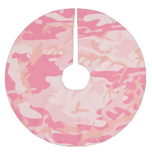 Jupon De Sapin En Polyester Brossé Camouflage rose, Armée