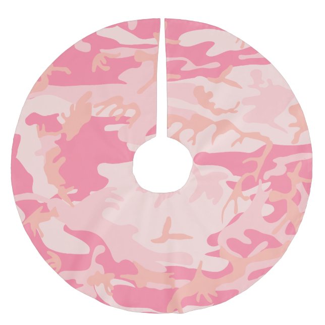 Jupon De Sapin En Polyester Brossé Camouflage rose, Armée (Devant)