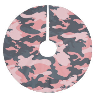 Jupon De Sapin En Polyester Brossé Camouflage rose : Motif Vintage classique