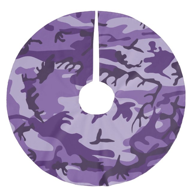 Jupon De Sapin En Polyester Brossé Camouflage violet, Armée (Devant)