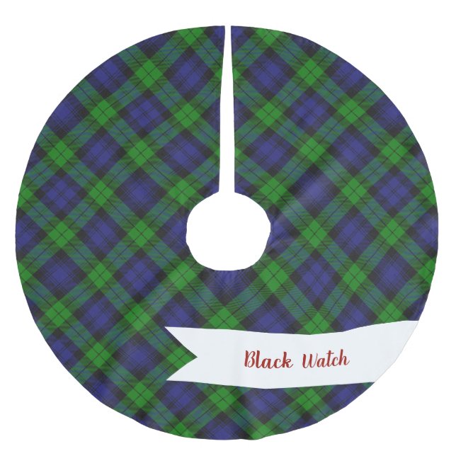 Jupon De Sapin En Polyester Brossé Campbell Clan Tartan Plaid Black Watch (Devant)