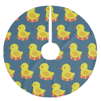Jupon De Sapin En Polyester Brossé Canard en caoutchouc jaune, mignon, motif sans sou