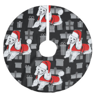 Jupon De Sapin En Polyester Brossé canicule de xmas santa claus