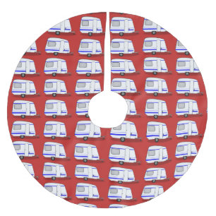Jupon De Sapin En Polyester Brossé Caravane profilée minuscule Thunder_Cove toute