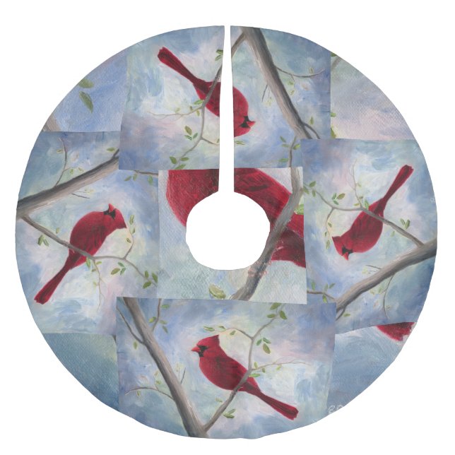 Jupon De Sapin En Polyester Brossé Cardinal (Devant)