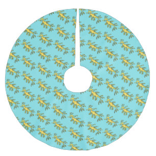 Jupon De Sapin En Polyester Brossé Caricature amusante de dragon de mer feuillu