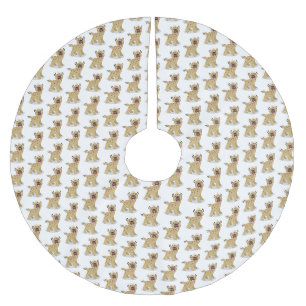 Jupon De Sapin En Polyester Brossé Caricature amusante hyena riant illustration