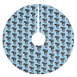 Jupon De Sapin En Polyester Brossé Caricature de skunk jote happy