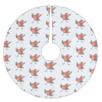 Caricature d'oiseau rouge chantant mignon