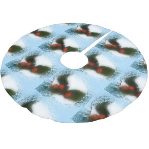Jupon De Sapin En Polyester Brossé Carrelage bleu froid creux