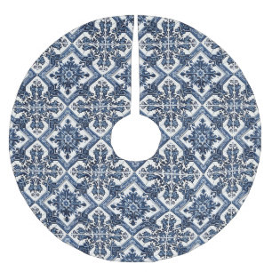 Jupon De Sapin En Polyester Brossé Carrelage méditerranéen, Portugais, Azulejo, Majol