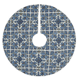 Jupon De Sapin En Polyester Brossé Carrelage méditerranéen, Portugais, Azulejo, Majol