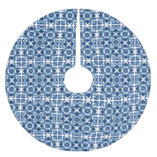 Jupon De Sapin En Polyester Brossé Carrelage méditerranéen, Portugais, Azulejo, Majol