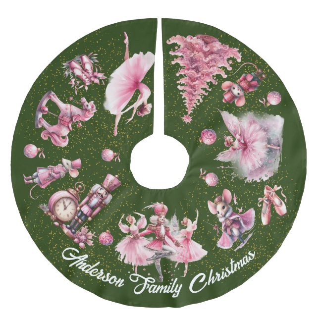 Jupon De Sapin En Polyester Brossé Casse-Noisette Ballet (Devant)