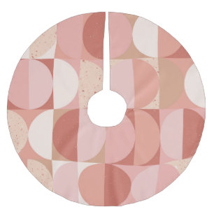 Jupon De Sapin En Polyester Brossé Cercles du milieu du siècle : Motif géométrique mo