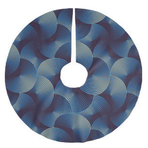 Jupon De Sapin En Polyester Brossé Cercles métalliques illusion optique, patte transp