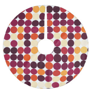 Jupon De Sapin En Polyester Brossé Cercles multicolores