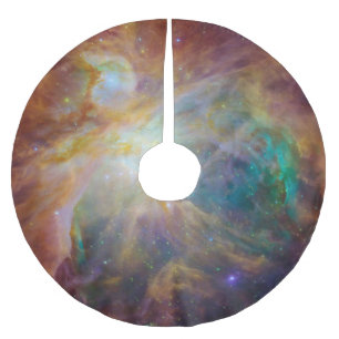Jupon De Sapin En Polyester Brossé Chaos au cœur de l'image composite Spitzer Hubble