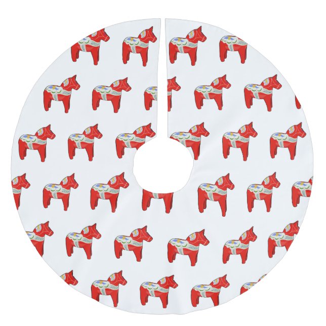 Jupon De Sapin En Polyester Brossé Cheval dalécarlien (Devant)