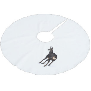 Jupon De Sapin En Polyester Brossé Chèvre montagneuse minimaliste chamois alpin sur n