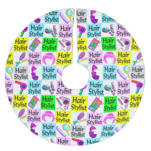 JUPON DE SAPIN EN POLYESTER BROSSÉ CHIC HAIR STYLIST NOËL TREE SKIRT