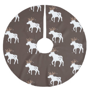 Jupon De Sapin En Polyester Brossé Chic scandinave : Motifs Vintages sans couture
