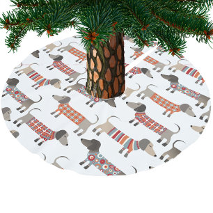 Jupon De Sapin En Polyester Brossé Chien de saucisse Dachshund