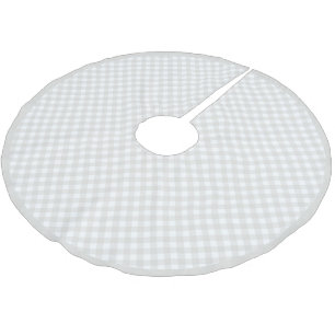 Jupon De Sapin En Polyester Brossé Christmas Grey Buffalo Plaid Farmhouse BOHO